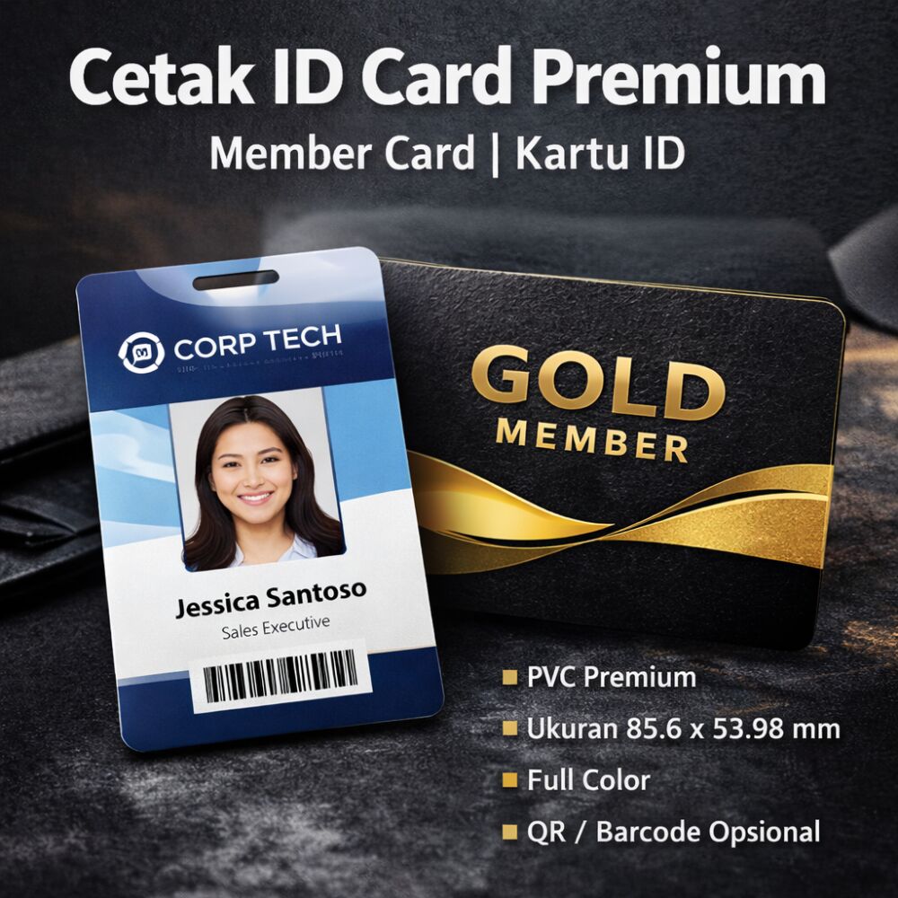 Cetak ID Card Premium | Member Card | Kartu ID