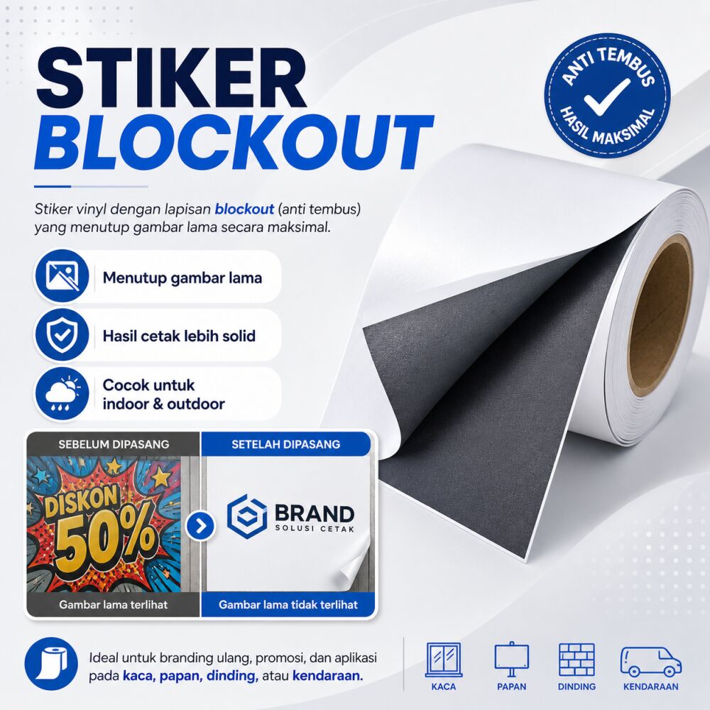 Cetak Stiker Blockout Eco RITRAMA