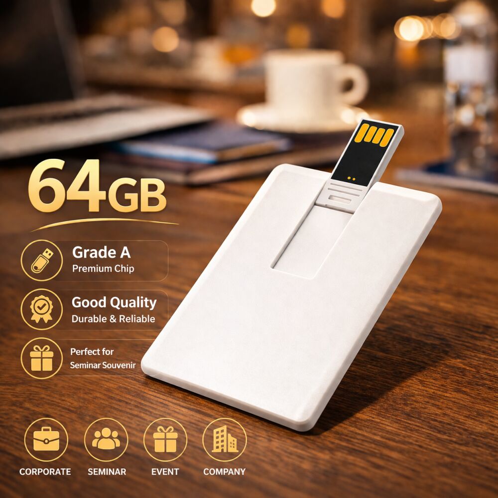 USB Flashdisk Kartu 64 GB Blank Card