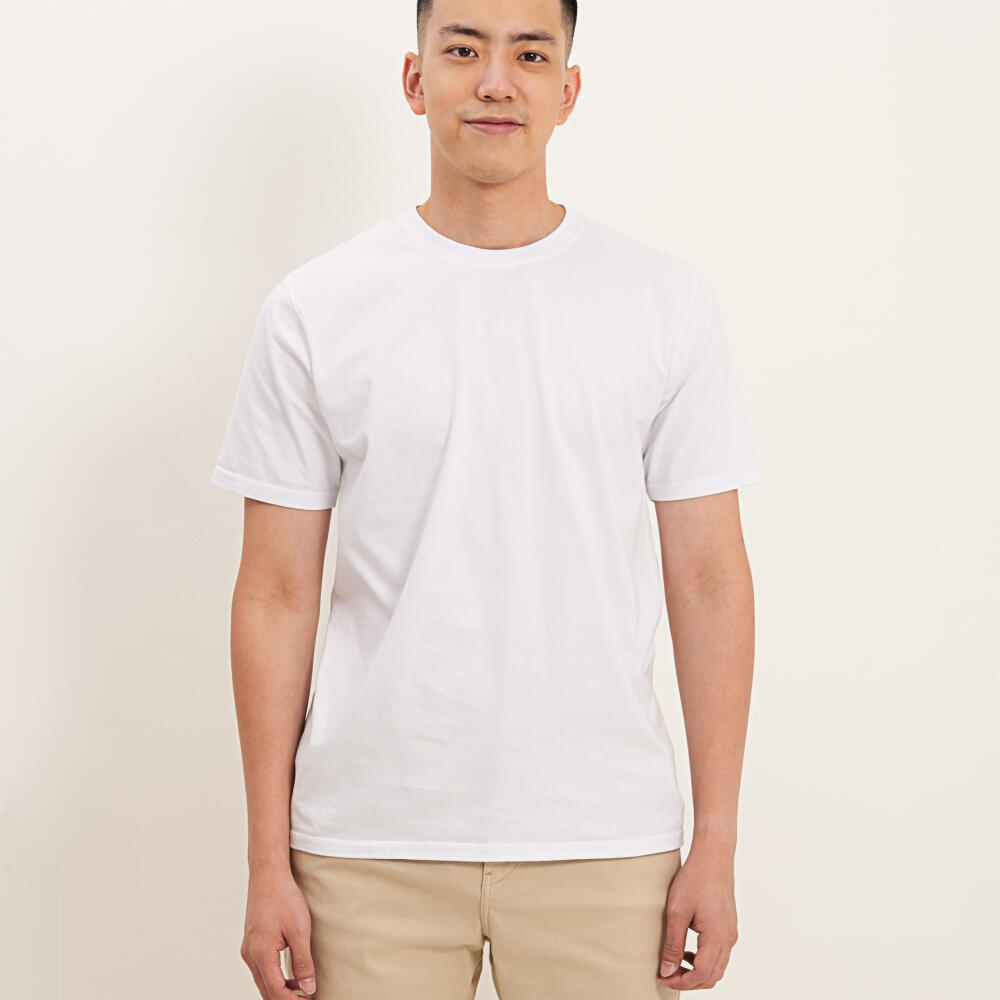 Kaos Cotton 30s Putih - L