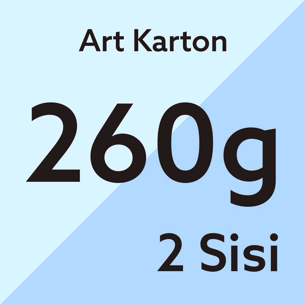 Cetak Digital A3 2 Sisi Art Carton 260g