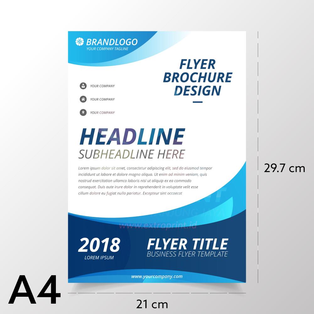 Cetak Brosur A4 Art Paper 120g 1 Sisi