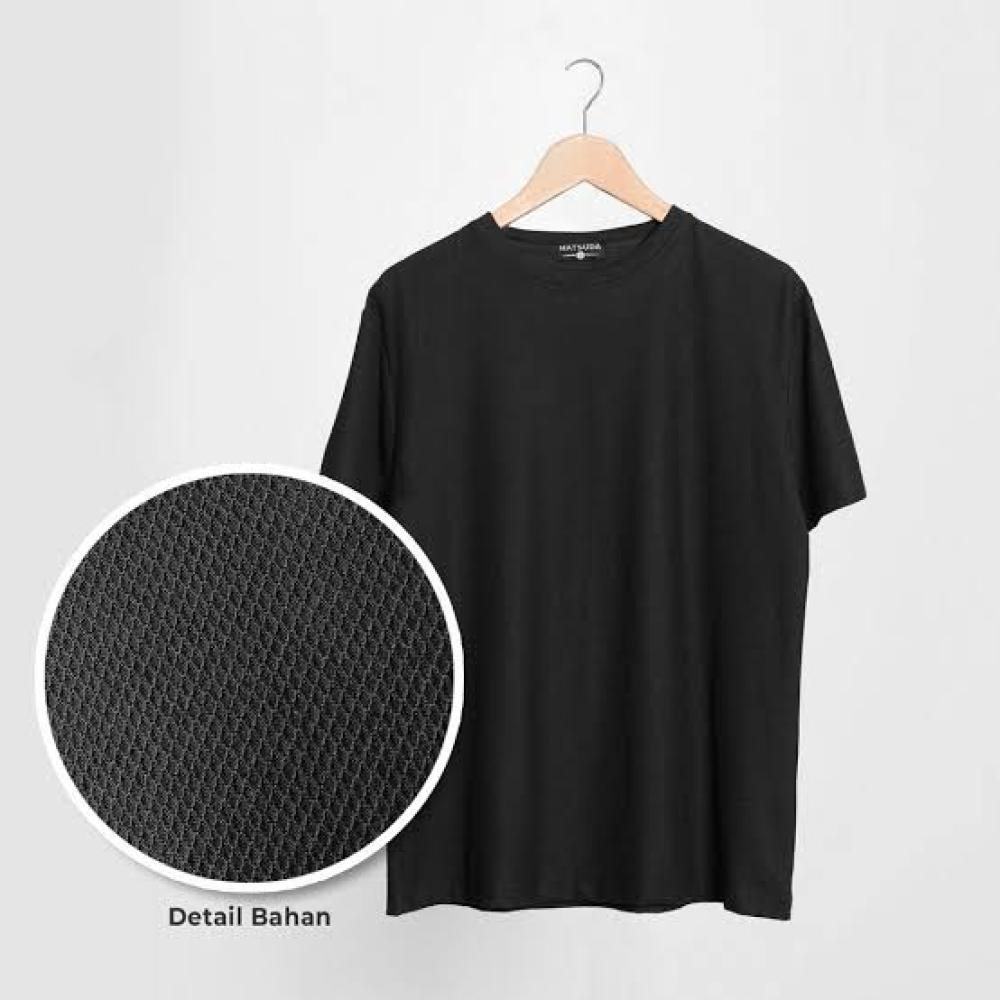 Kaos Cotton 24s Hitam - XS